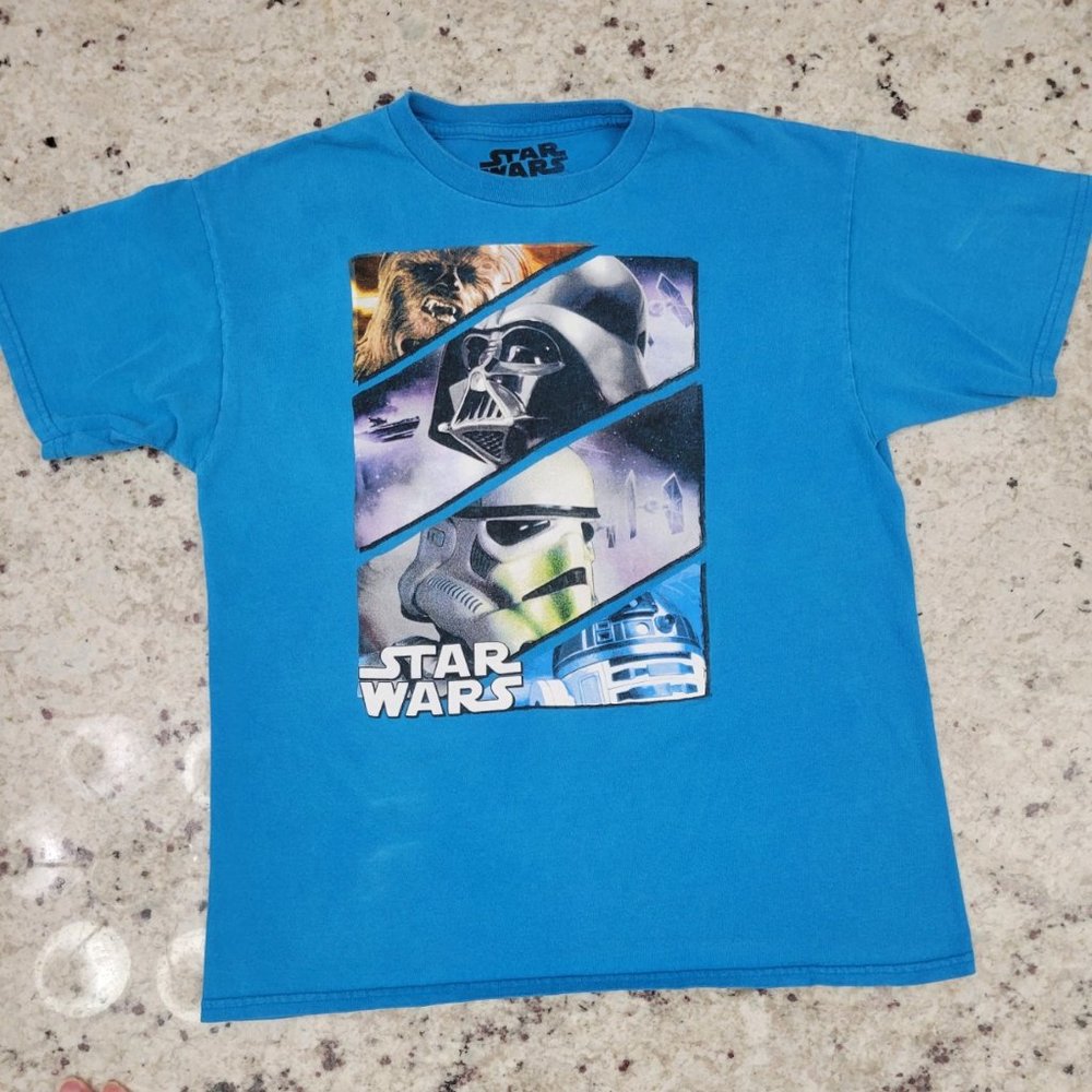 Star Wars blue youth XL short sleeve t-shirt